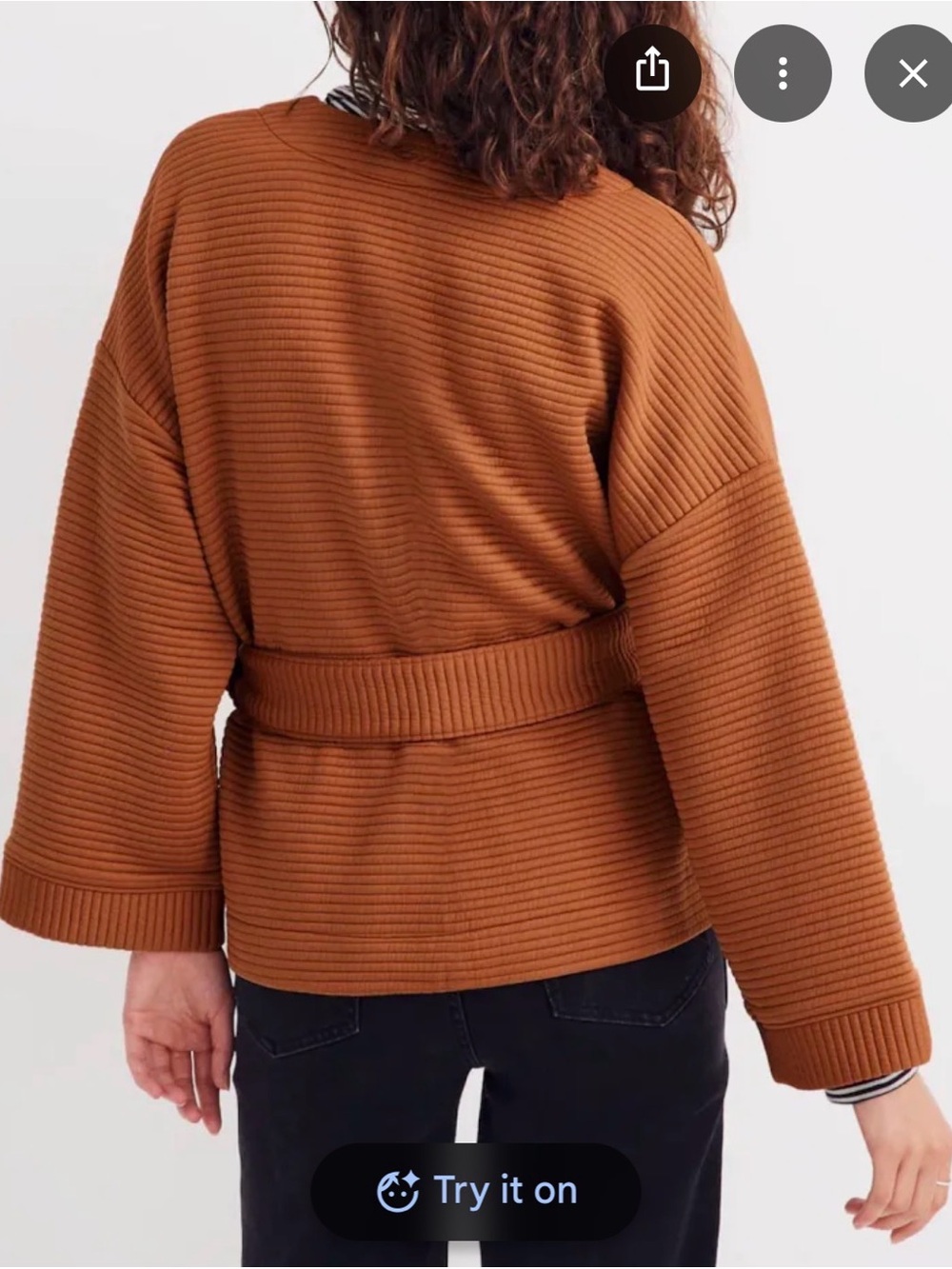MADEWELL Ribbed Wrap Jacket - Picture 2 of 13